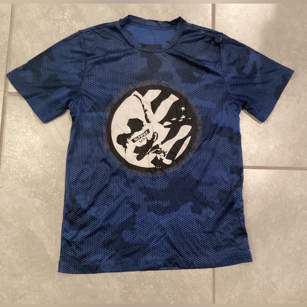 Sport-Tek Kids Camo Blue Graphic Tee